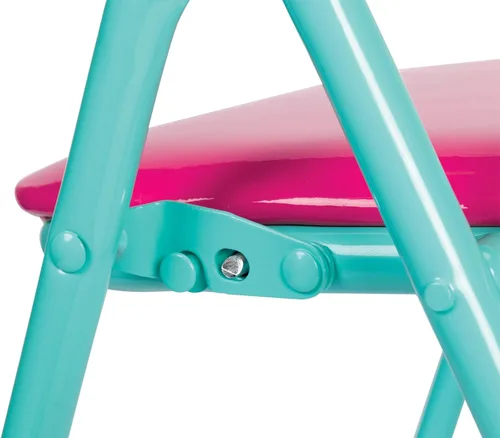 Vista 4 de Disney Encanto Juego de mesa y silla para niños: mesa de actividades plegable con 2 sillas para niños pequeños y niños de 3 a 7 años, marco de metal