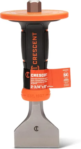 Vista 29 de Crescent Cincel de ladrillo de 3" x 8-1/2" con Hanguard - CBCH30H