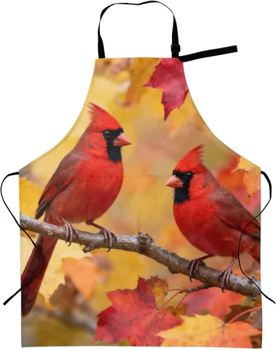 Vista 18 de Delantal ajustable de salpicaduras de pintura colorida con 2 bolsillos, para asar a la parrilla, Bandera estadounidense