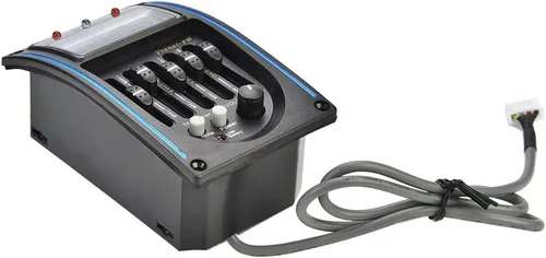 Vista 9 de Alomejor Preamplificador de guitarra acústica, ecualizador de 5 bandas con sintonizador digital LCD, preamplificador de estudio para músicos
