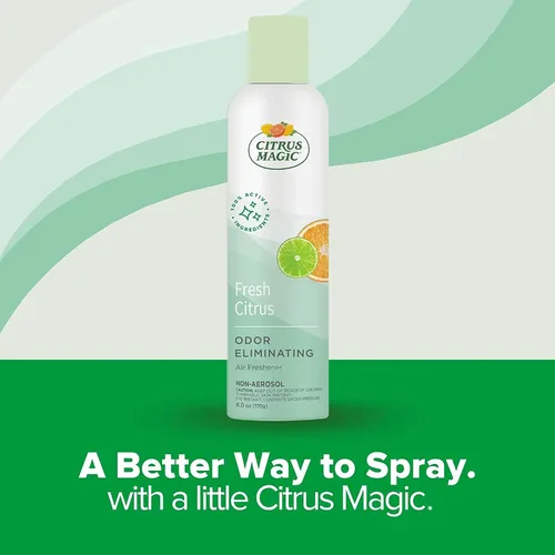 Vista 3 de Citrus Magic Aerosol para Eliminar Olores del Ambiente, Cítrico Fresco, 6 onzas