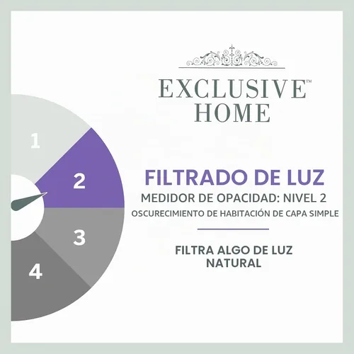 Vista 4 de EXCLUSIVE HOME Chateau - Par de paneles de cortinas de seda sintética a rayas con ojales en la parte superior, 54"x84", Índigo