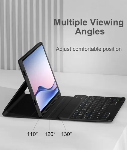 Vista 3 de Case with Keyboard for Samsung Galaxy Tab A8 (Black)
