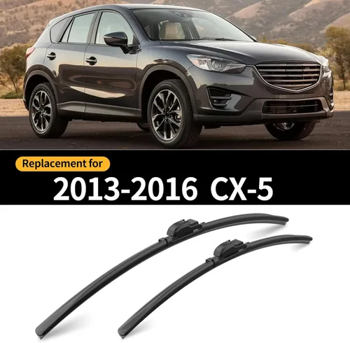 Vista 2 de Limpiaparabrisas delanteros y traseros, juego de 3 limpiaparabrisas de repuesto para Mazda CX-5 2013-2016, limpiaparabrisas para ventanas de auto