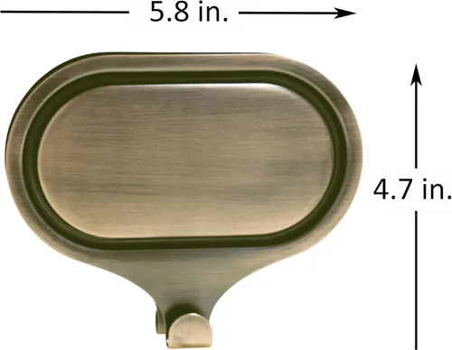 Vista 3 de Haute Decor Attract - Colgador magnético grande de doble pellizco para coronas – Par fuerte de ganchos magnéticos para superficies de vidrio o metal