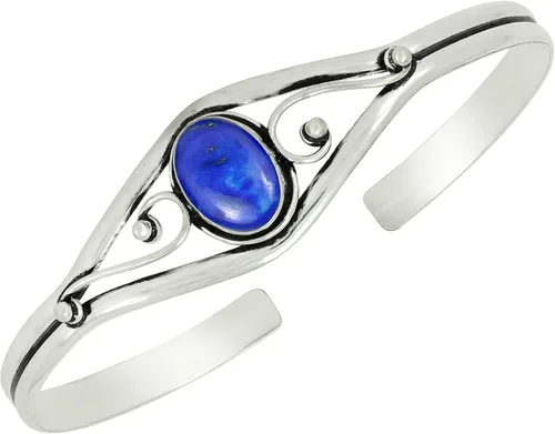 Vista 11 de Natural Gemstone Cuff Bangle Bracelets for Women Amatista