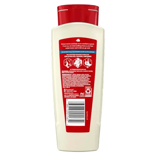 Vista 9 de Old Spice Gel de baño limpiador para hombres, ducha 24/7 fresco con aroma duradero, exfolia y limpieza, suave con la piel, vitamina B3, mar profundo