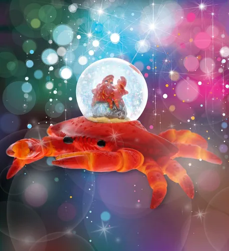 Vista 5 de CoTa Global Globos de nieve coleccionables de vidrio con purpurina de animales, decoración fresca de tierra y océano, figuras de vida silvestre