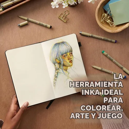 Vista 3 de Sakura Pigma, juego de pluma de tinta Micron en blíster