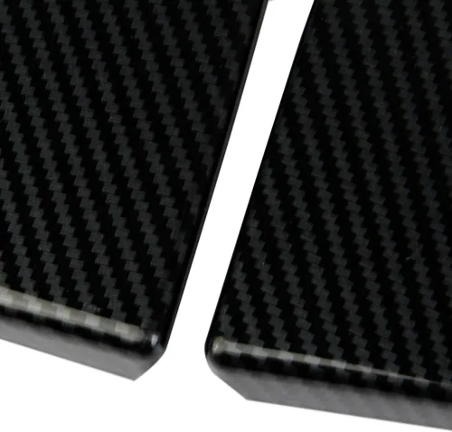 Vista 2 de Cubierta triangular para ventana lateral delantera estilo fibra de carbono moldura, accesorios exteriores para GMC Sierra/Chevrolet Silverado 1500