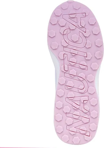 Vista 6 de Nautica Zapatos de moda para niñas, tenis bajos con cordones para niños grandes, niños pequeños y niños pequeños (tacón regularsuela de plataforma)