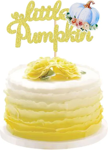 Vista 19 de 24 adornos para cupcakes de calabaza con purpurina, decoraciones de baby shower, tema de cosecha de otoño, suministros para fiestas de cumpleaños