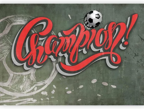 Vista 13 de artgeist Mural de pared Fútbol de 77 x 55 pulgadas, papel tapiz autoadhesivo extraíble, gran calcomanía, decoración de pared, diseño de imagen