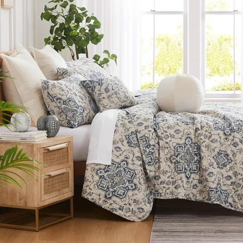 Vista 19 de Southshore Fine Living, Inc. - Juego de colcha tamaño individual grande, juego de 5 piezas con colcha, 1 funda de almohada, 1 funda de almohada