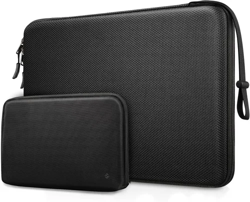 Vista 13 de FINPAC Funda rígida para laptop con funda para accesorios compatible con MacBook Neo (A18 Pro), MacBook M5/M4/M3/M2 de 13 pulgadas (2026-2022)