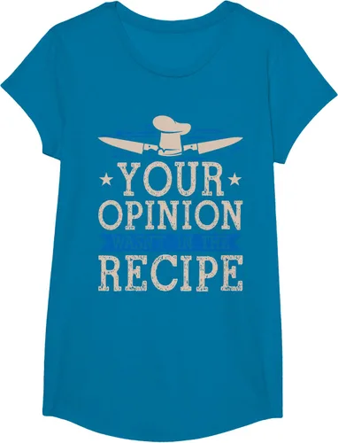 Vista 38 de Cooking Your Opinion Wasnot In The Recipe Chef Cook Baker - Camiseta, Negro, S