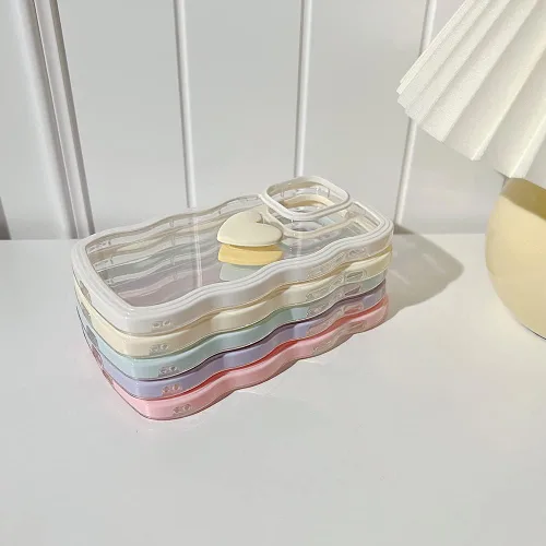 Vista 7 de Funda compatible con iPhone 11 para niñas y mujeres, bonito diseño de corazón de amor en 3D, rizado, simple, ondulado, transparente, transparente, a