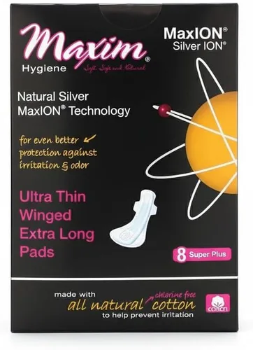 Vista 11 de MaxION Pantiliners anatómicos 100% algodón orgánico, 24 unidades Forros diarios de absorción de luz con control de olores de iones plateados