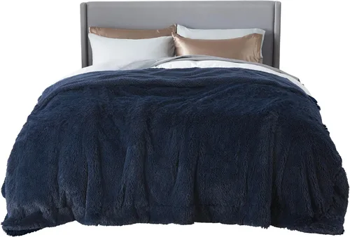 Vista 25 de Bedsure GentleSoft Manta de Tiro de Piel Sintética Esponjosa y Suave para Sofá, Forro Polar Sherpa Suave Regalos Acogedores para Mujeres, Manta