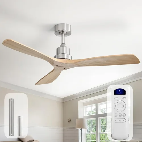 Vista 25 de Sofucor Ventiladores de techo inteligentes de 60 pulgadas con luces, ventilador de techo inteligente moderno para exteriores