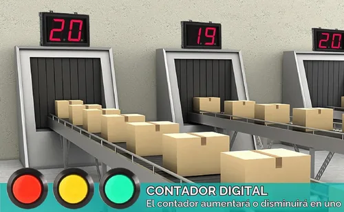 Vista 7 de Contador de regazo hacia arriba abajo Contador digital de 4 pulgadas