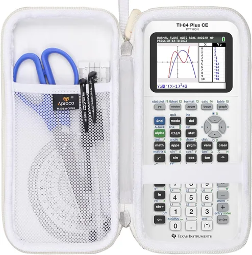 Vista 14 de Aproca Funda de calculadora compatible con calculadora gráfica de color Texas Instruments TI-84 Plus CE / TI-84 Plus / TI-83 Plus / TI-89 Titanium