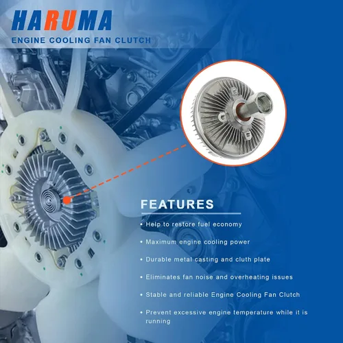 Vista 2 de HARUMA 2789 Embrague del ventilador de refrigeración del radiador para Ford F-150 F-250, para Lincoln Blackwood Mark LT Navigator, Embrague