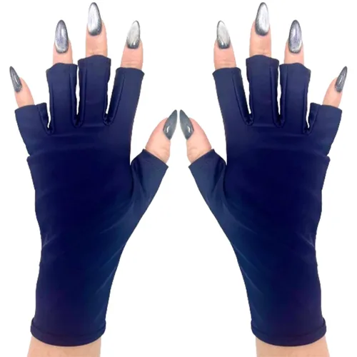 Vista 42 de ManiGlovz - Guantes de uñas originales con protección UPF 50+ UV Manicura de gel y guantes anti UV sin dedos para mujeres Se pueden utilizar