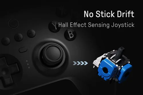 Vista 5 de 8Bitdo Ultimate Bluetooth Controller with Charging Dock, 2.4g Wireless Pro Gamepad with Back Buttons, Hall Joystick, Motion Controls and Turbo
