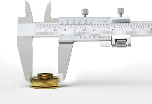 Vista 6 de Utoolmart Calibre Vernier de plástico, mini regla de cejas Vernier de 5.906 in, herramienta de medición de pinza de plástico de doble escala, para 3