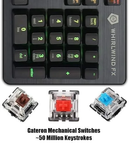 Vista 4 de Teclado para juegos Element V2 iluminación interactiva y personalizable, experiencia RGB inmersiva y reactiva