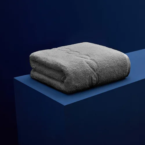 Vista 2 de Superior - Toalla de baño de 35.27 oz de algodón egipcio gris de gran tamaño, 63 x 31 pulgadas, 1 pieza, toalla gris cadena gris