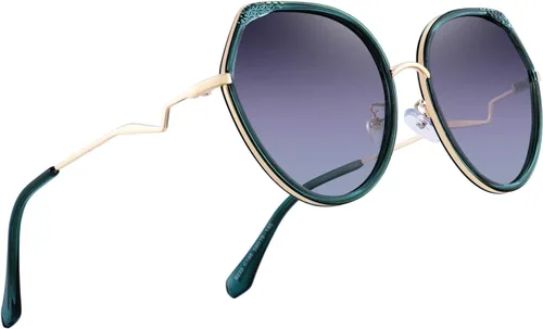 Vista 5 de Gafas de sol polarizadas de ojo de gato de moda para mujer, gafas de sol vintage UV400