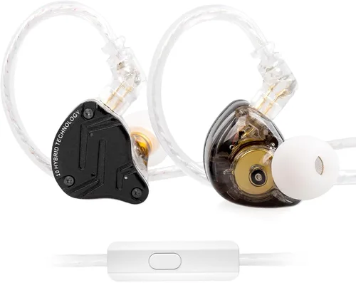 Vista 15 de KZ ZS12 PRO 2 - Auriculares in-ear con monitor de oído, auriculares híbridos para juegos 1DD+5BA, auriculares con cable transparente, auriculares