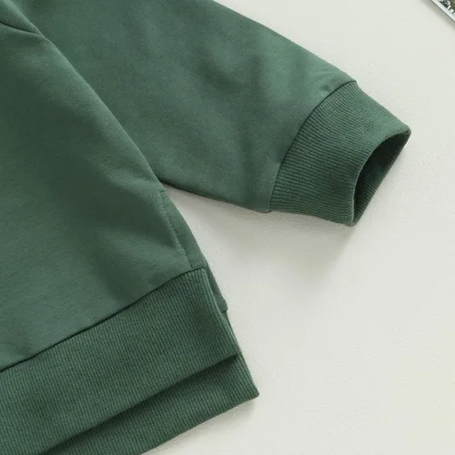 Vista 5 de AEEMCEM Conjunto de sudadera con cuello redondo y pantalones deportivos para bebé niño y niña