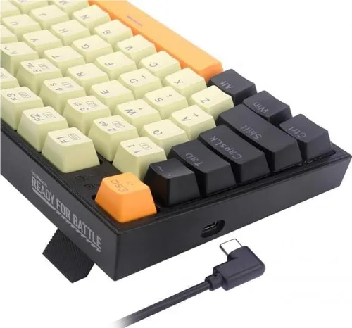 Vista 7 de Redragon - Teclado mecánico con cable para juegos con retroiluminación RGB, 94 teclas, edición de macros programable, teclado numérico