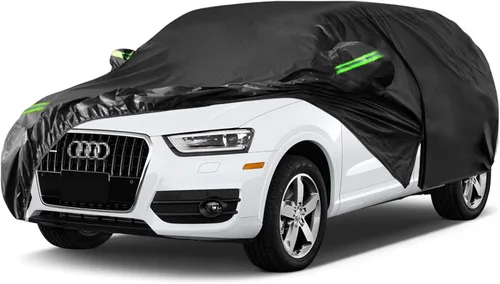 Vista 21 de Fundas impermeables para automóvil de repuesto para Fiat 1957-1975 500/500L/500F, 6 capas para todo tipo de clima, funda de automóvil con puerta