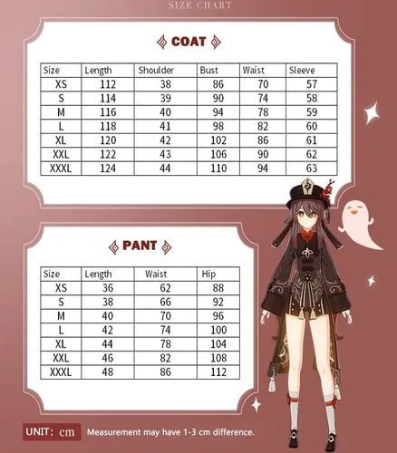 Vista 3 de Genshin Impact Hu Tao - Disfraz de anime para mujer, conjunto completo de fiesta de Halloween (color Hu Tao, talla XS)
