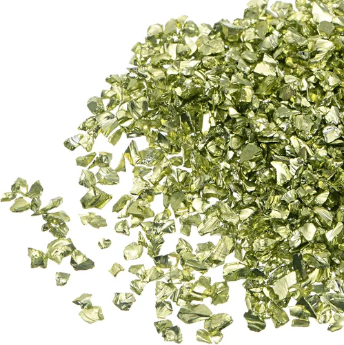 Vista 11 de uxcell Chips de vidrio triturado de 0.78 oz (20 g), vidrio metálico irregular con purpurina gruesa de 0.78 a 0.118 pulgadas para manualidades