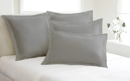 Vista 25 de Kotton Culture Juego de 2 fundas de almohada estándar de 20 x 26 pulgadas, fundas de almohada decorativas, 100% algodón egipcio de 600 hilos