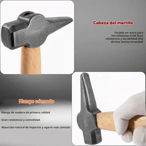 Vista 5 de Herrero Hammer Eye Punch Top Herramientas utilizadas con un golpeador ideal para forja en caliente