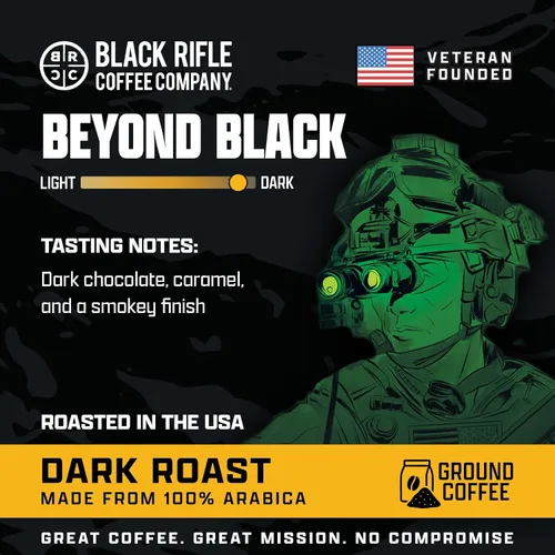 Vista 2 de Black Rifle - Café molido (Beyond Black, tostado oscuro, de 12 onzas)