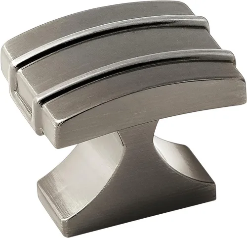 Vista 19 de Amerock Pomo para gabinete Bronce champán Longitud de 1-1/2 pulgadas (1.496 in) Davenport paquete de 1 unidad Pomo de cajón Herrajes
