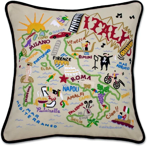 Vista 76 de Catstudio Portland (Oregon) - Almohada decorativa bordada