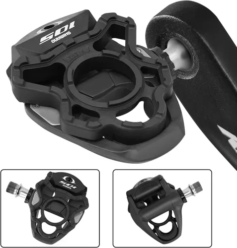 Vista 5 de THINVIK Adaptador de pedal sin clip, pedal de plataforma universal para sistema Shimano SPD-SL (solo bicicleta de carretera)