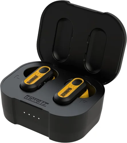 Vista 9 de DEWALT Ultimate Jobsite Audio Bundle Auriculares inalámbricos, altavoz de clip y auriculares con banda para el cuello