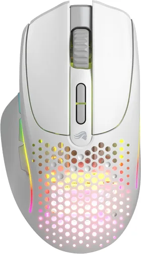 Vista 2 de GLORIOUS Mouse inalámbrico para juegos modelo I 2 para juegos, híbrido de Blanco mate