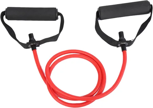 Vista 2 de Bandas de resistencia, bandas de resistencia de 55 pulgadas/4.6 ft 5-20 libras con asas, bandas de ejercicio con asas, bandas elásticas