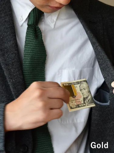 Vista 7 de TAVARAT Clip de dinero para hombres delgado cartera titular de la cartera Tps-006