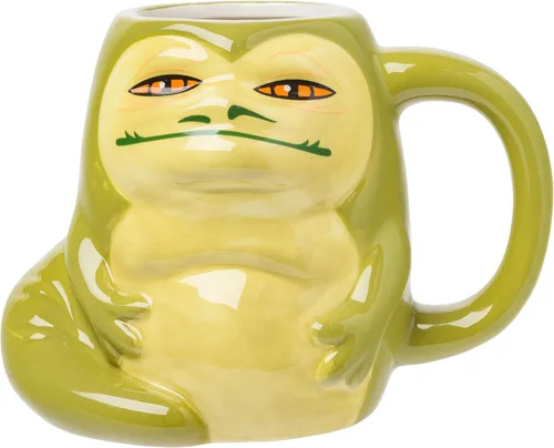 Vista 13 de Silver Buffalo - Taza de cerámica esculpida 3D de Star Wars The Mandalorian Child Seated, 591 ml (20 oz)